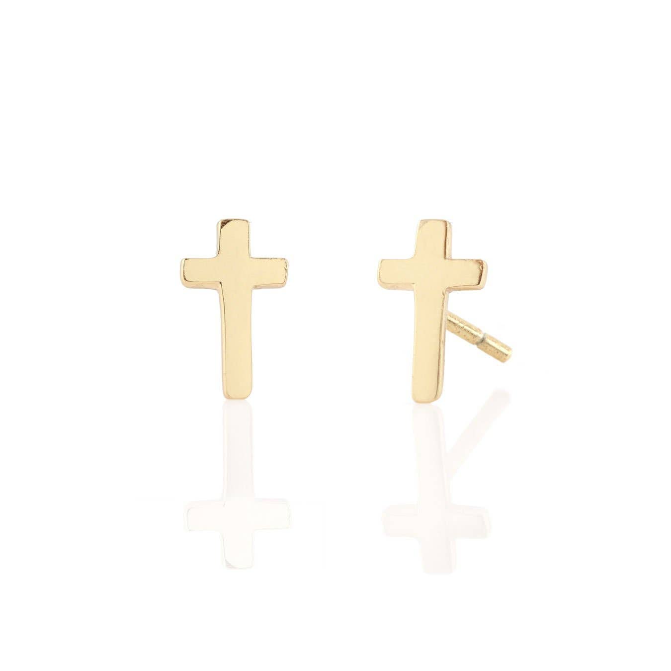 Cross Stud Earrings - Box Turtle