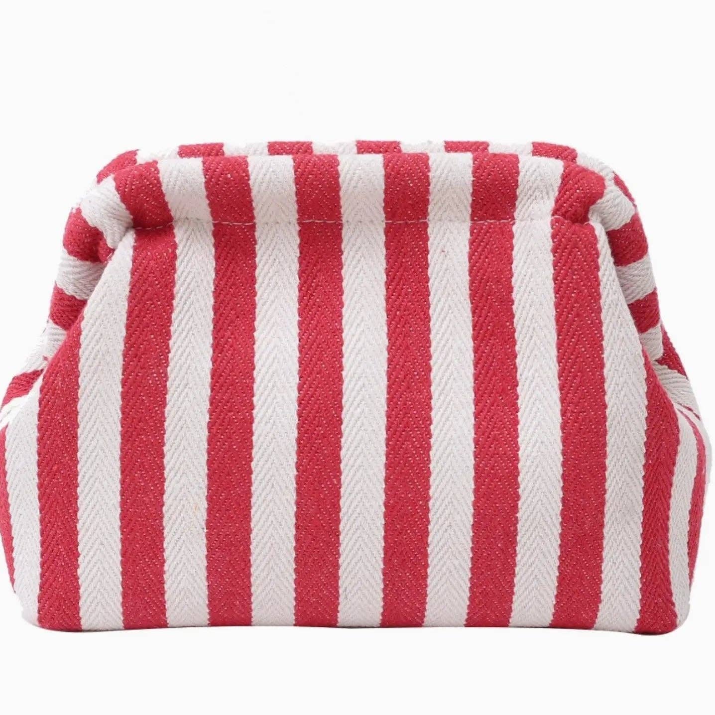 Cute Striped Makeup Pouch - Box Turtle