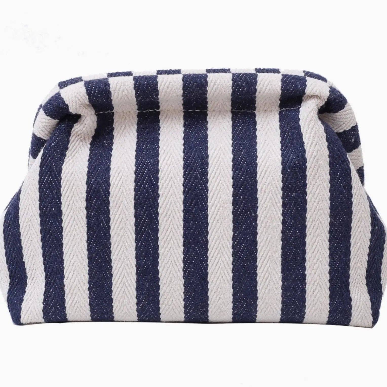 Cute Striped Makeup Pouch - Box Turtle