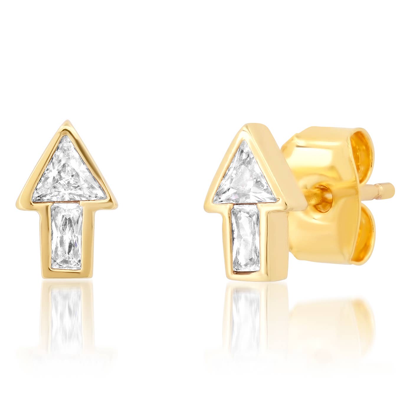 CZ Arrow Studs - Box Turtle