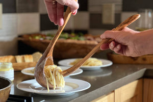 Italian Olivewood Soup and Pasta Ladle