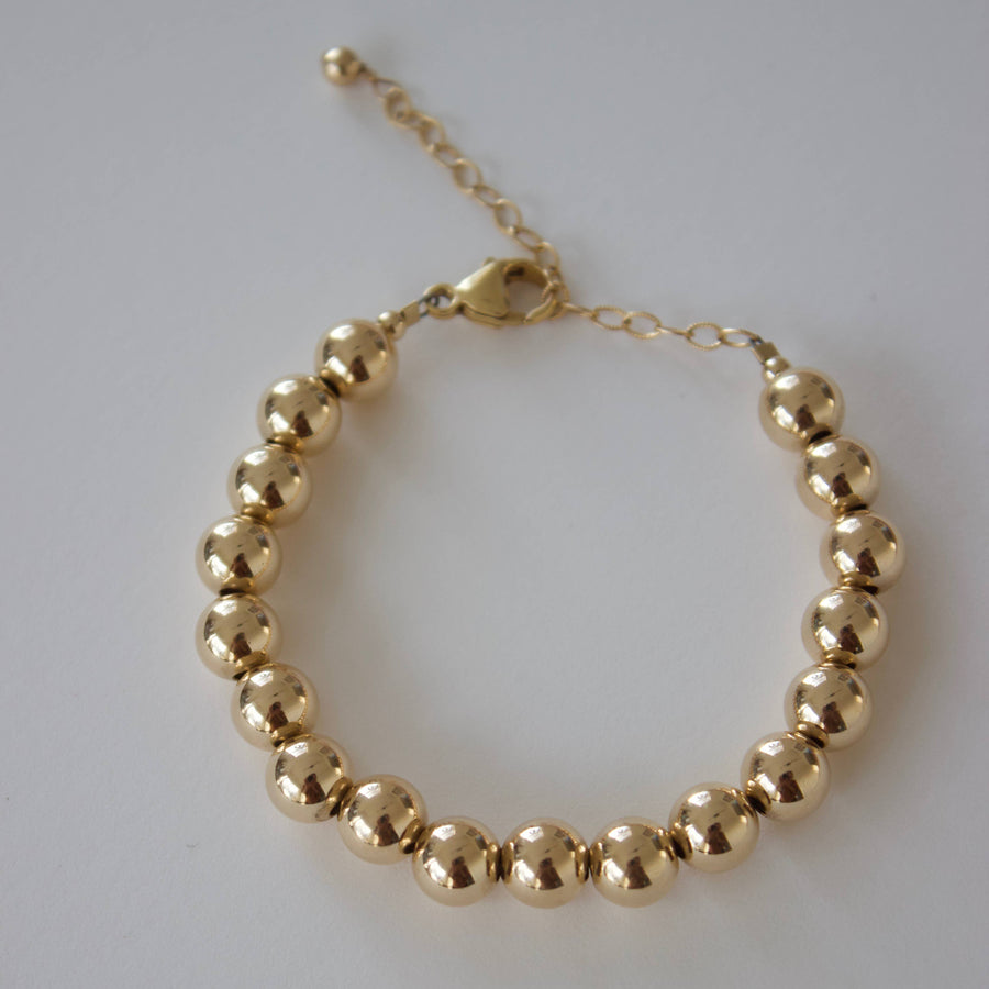 Chunky Gold Bead Bracelet