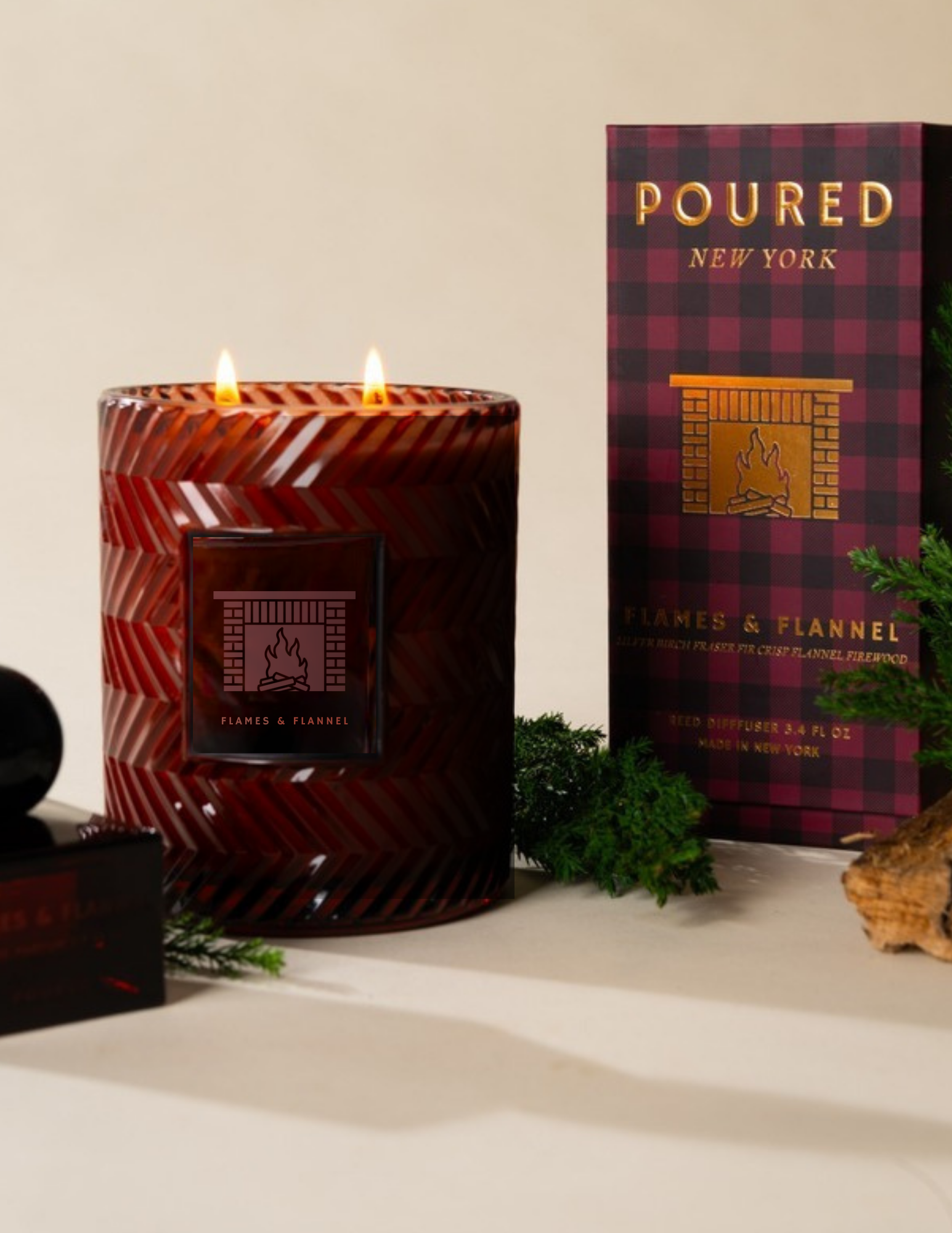 Flames &amp; Flannel Candle