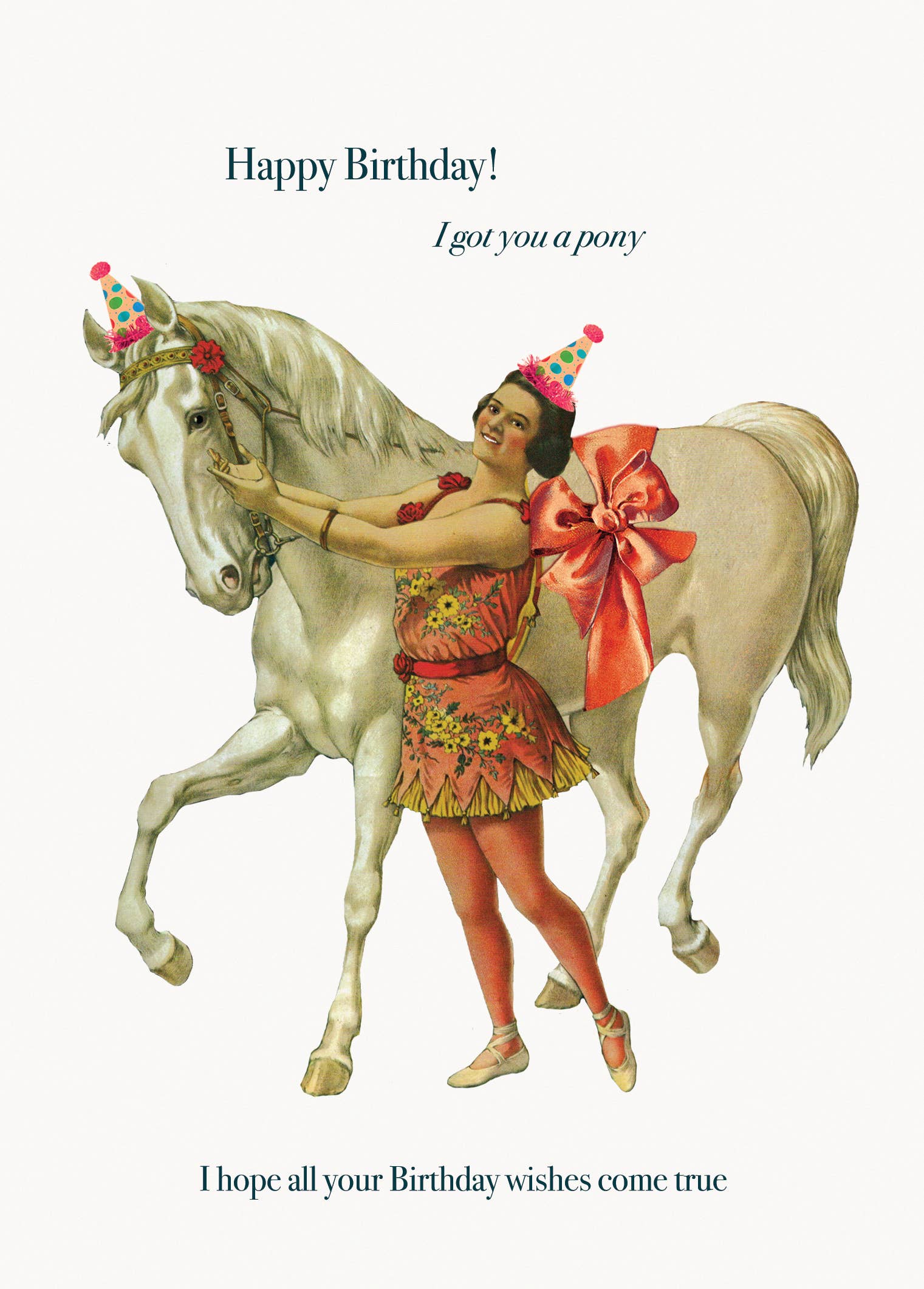 Happy Birthday! I Got You A Pony Birthday Card