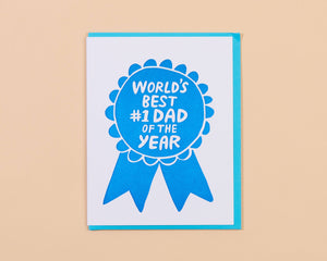 World's Best #1 Dad of the Year Card