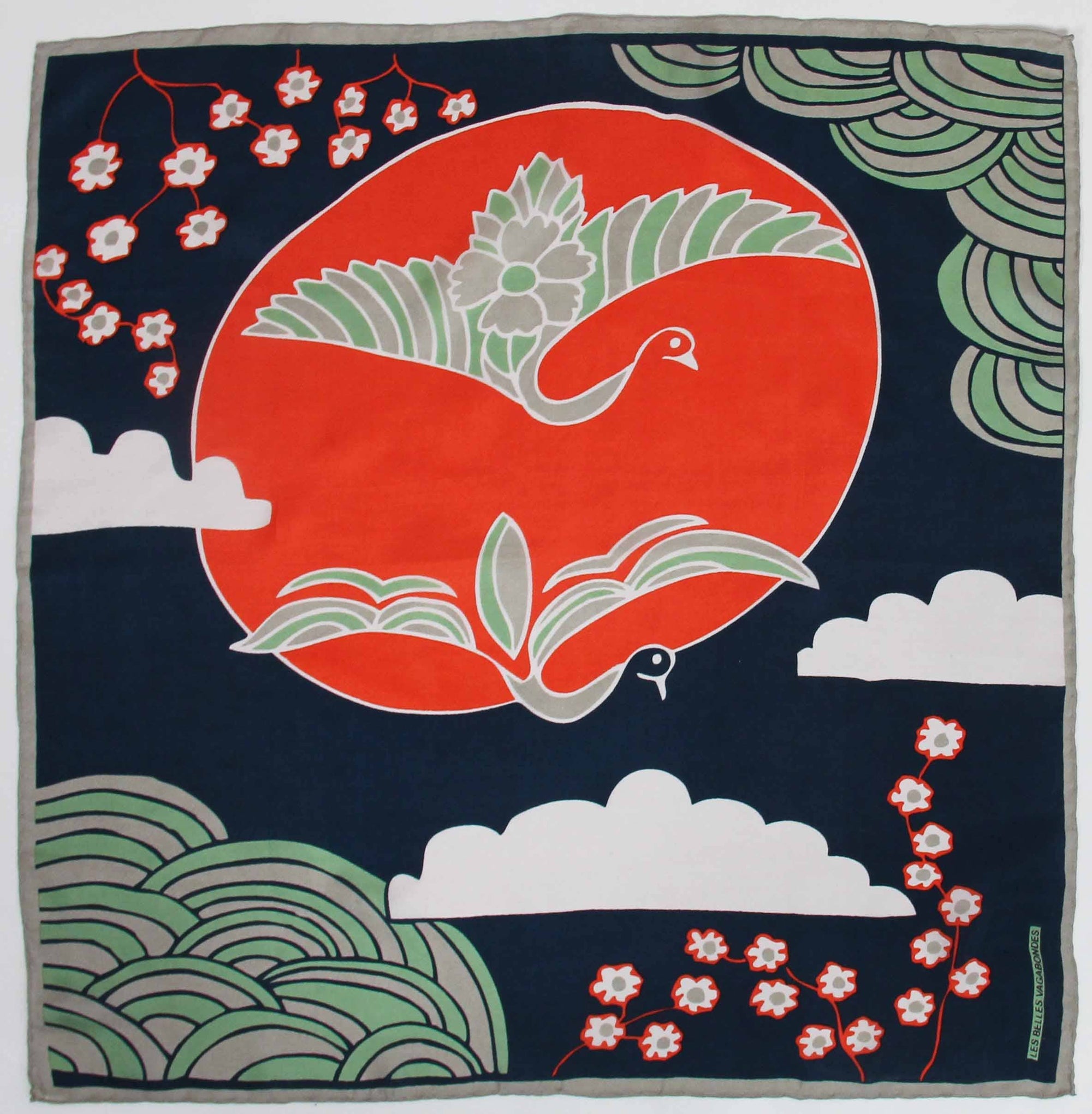 Mini Agami Marine Navy Scarf
