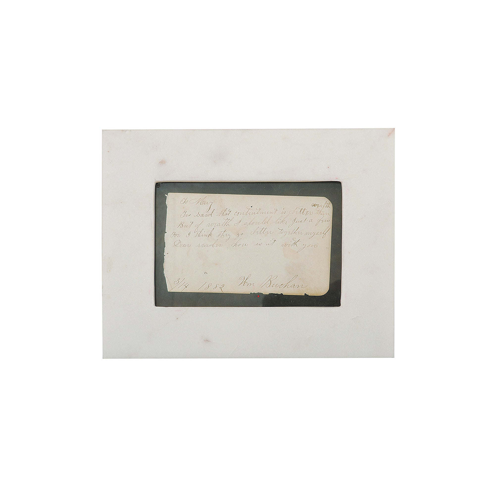 White Marble Photo Frame