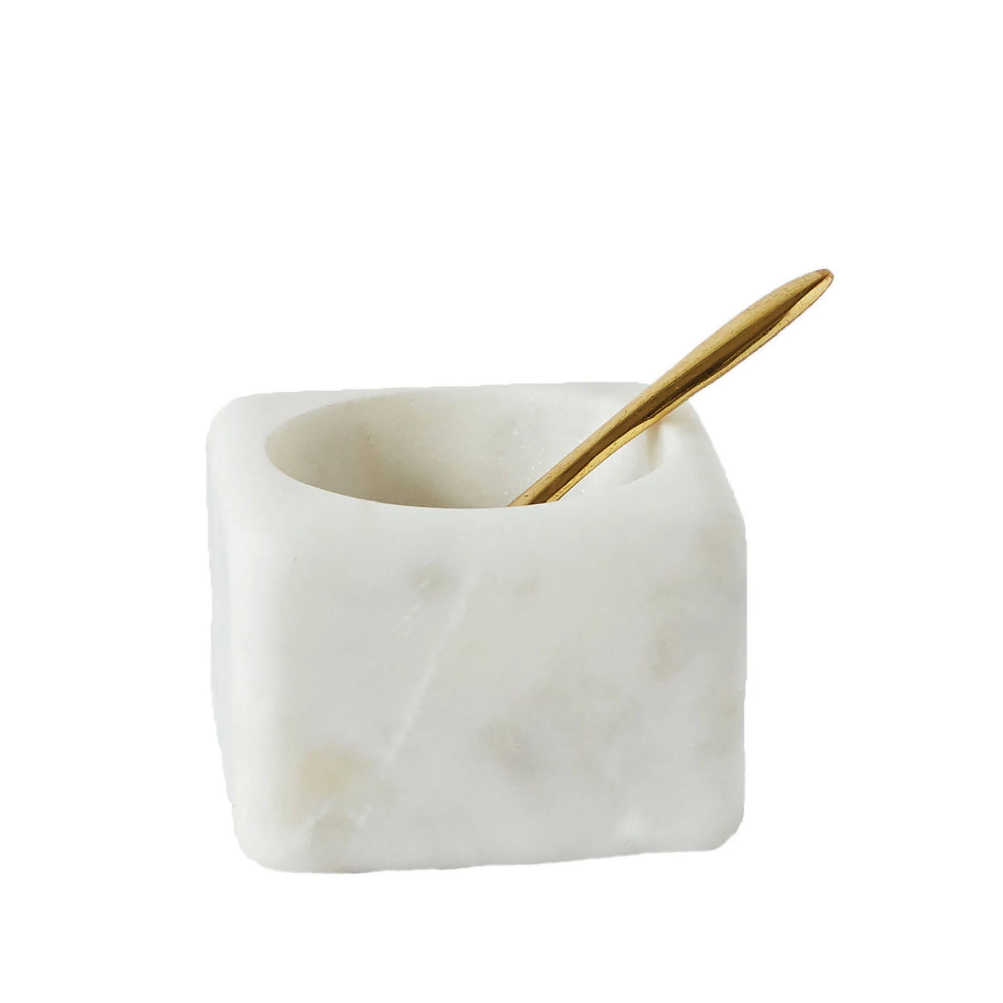 Square Marble Bowl with Spoon