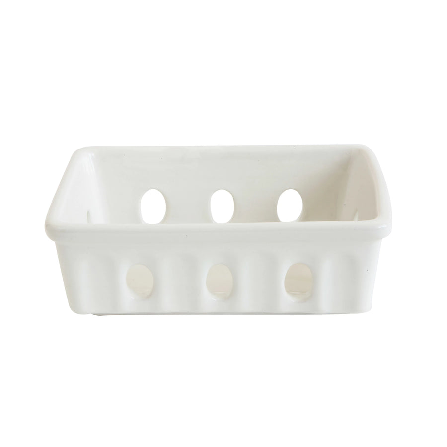 Stoneware Soap Dish/Berry Basket