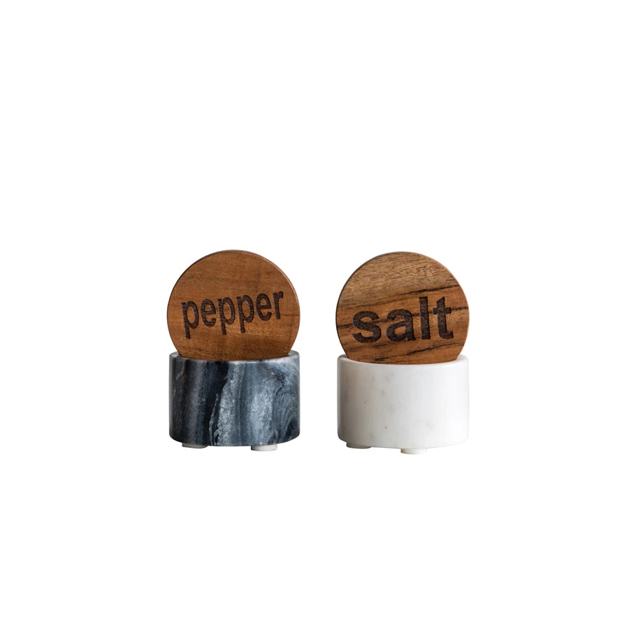 Marble Salt & Pepper Cellars