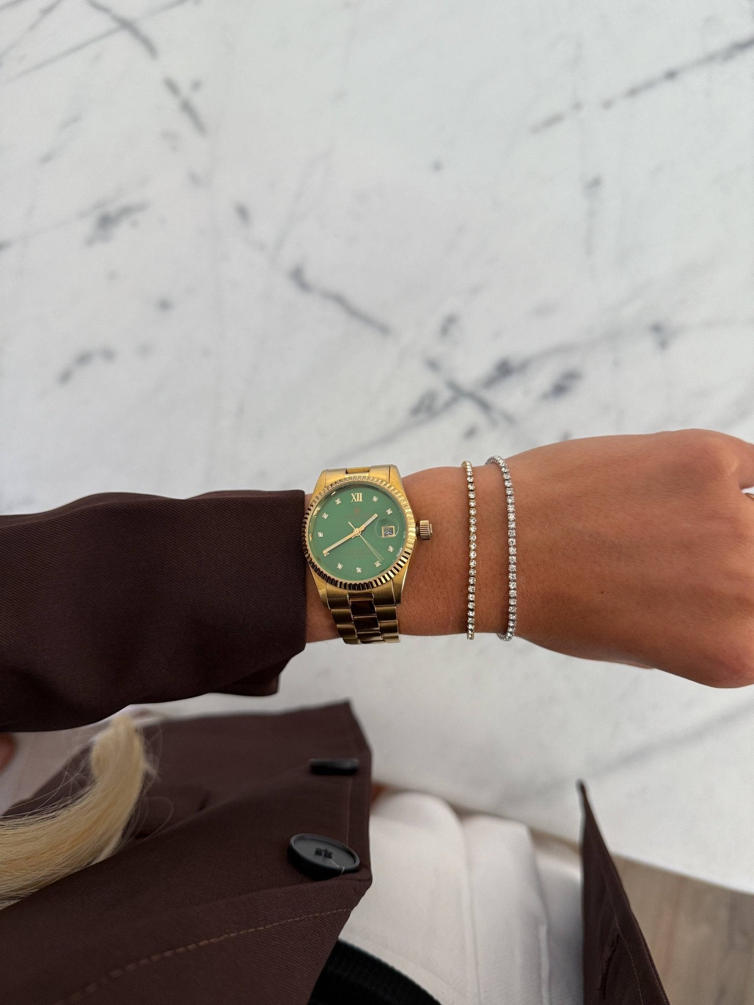 Dainty Tennis Bracelet - Box Turtle