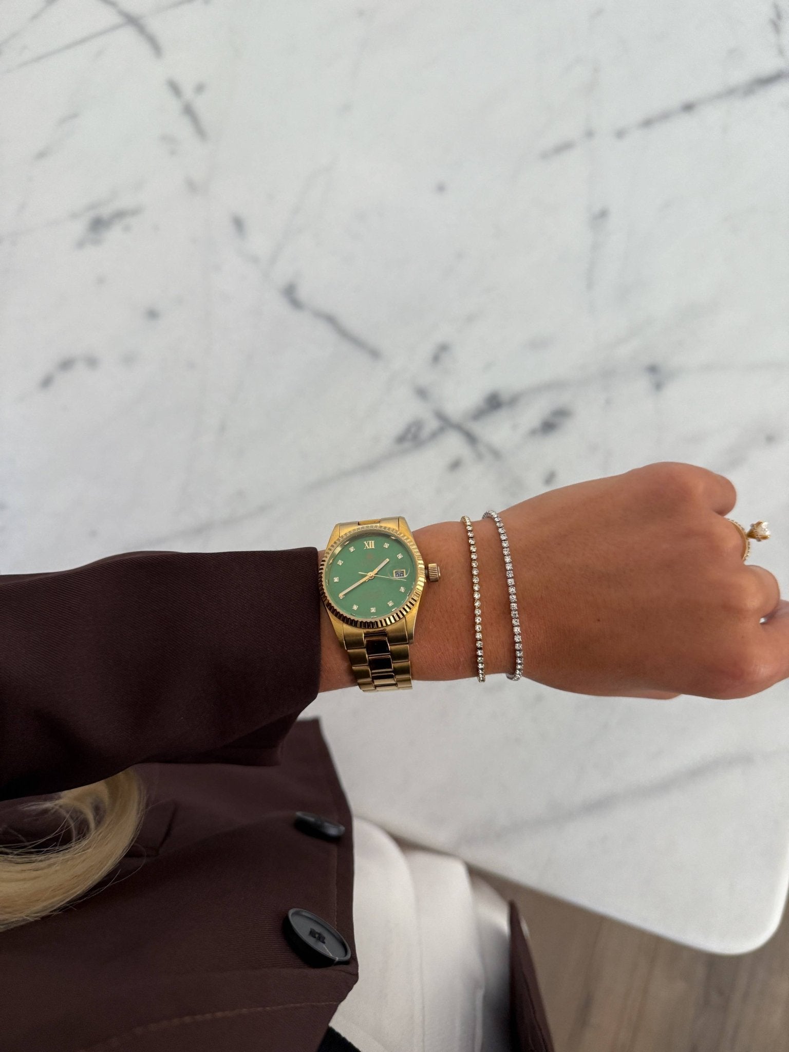 Dainty Tennis Bracelet - Box Turtle