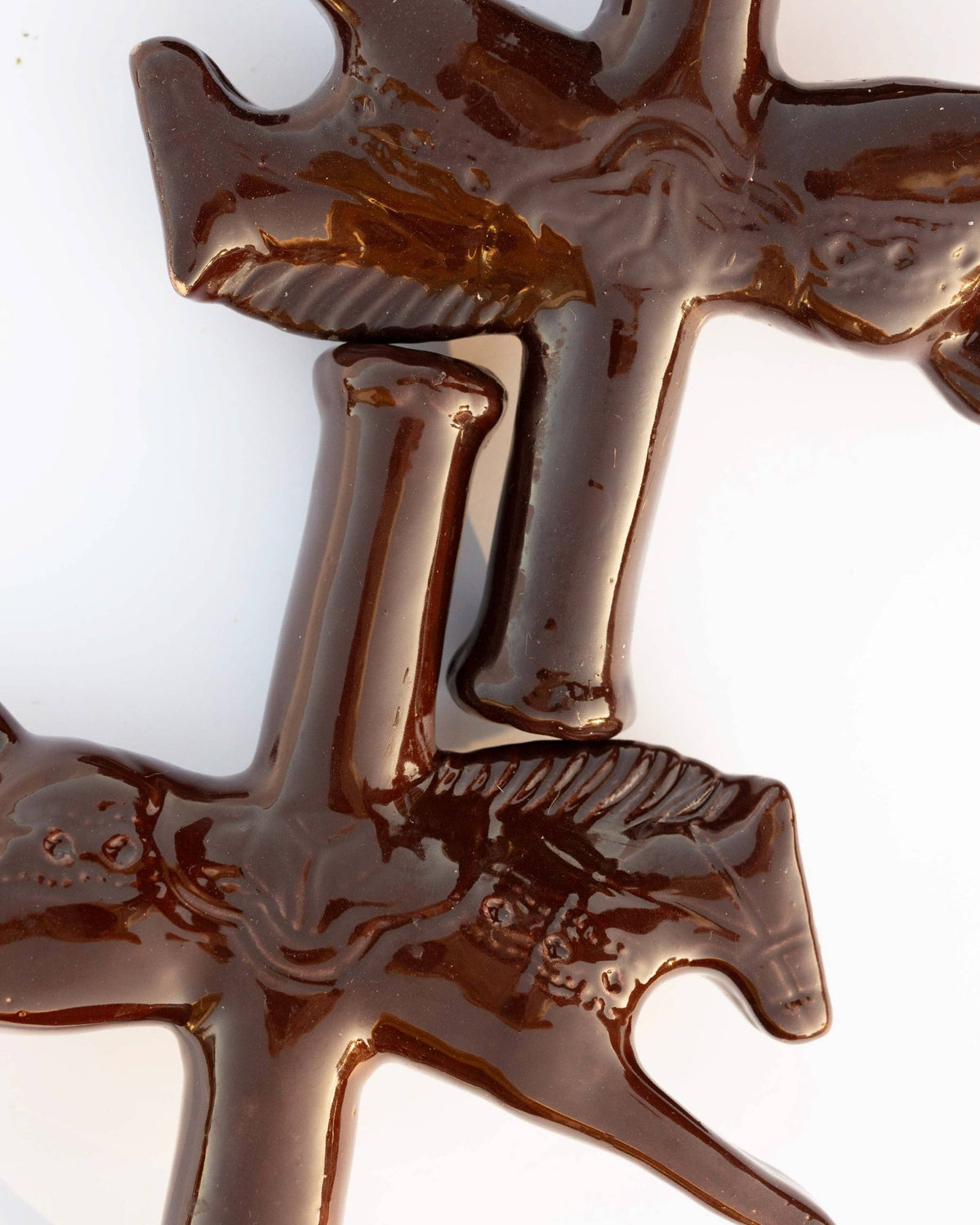 Dark Chocolate Dala Horse Candlestick Holder - Box Turtle
