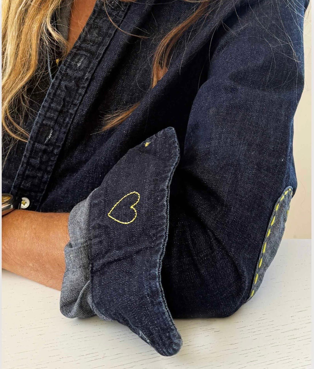 Dark Rinse Keaton Denim Shirt - Box Turtle