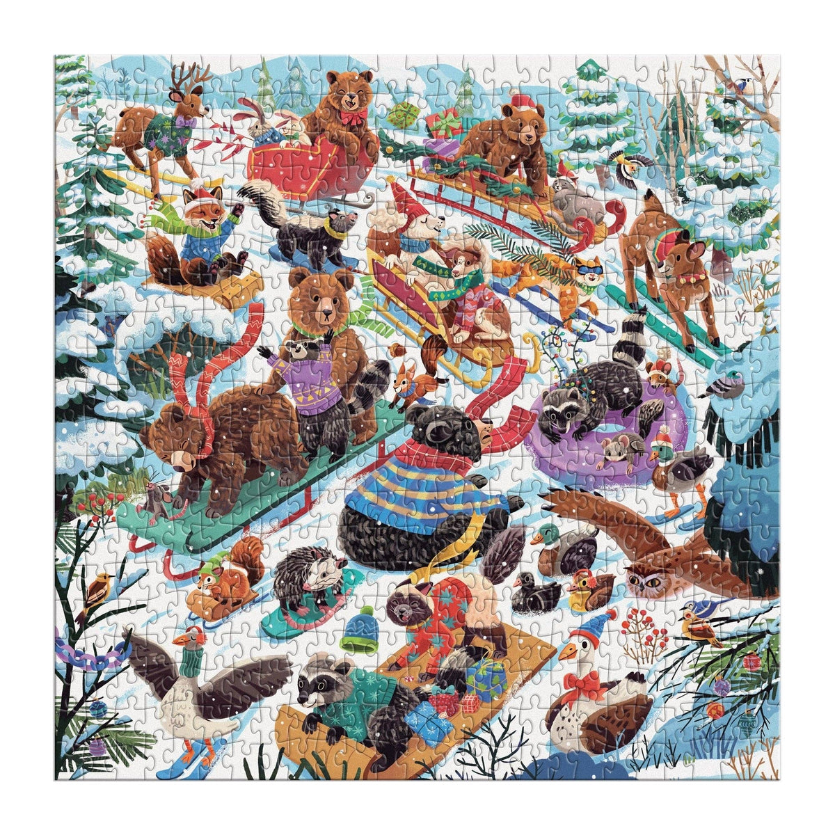 Dashing All the Way 500 Piece Puzzle - Box Turtle