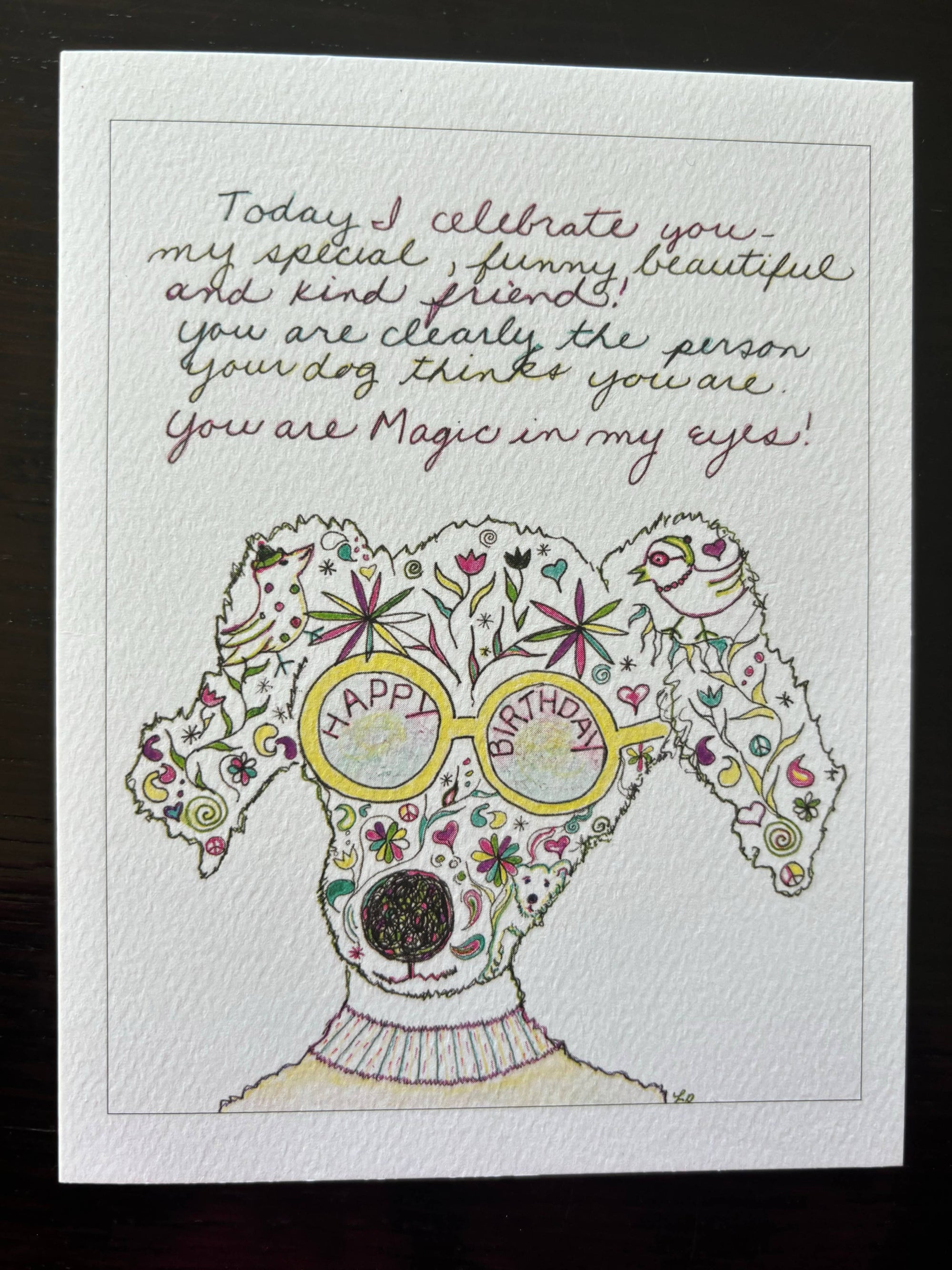 Today I Celebrate You Birthday Dog Card