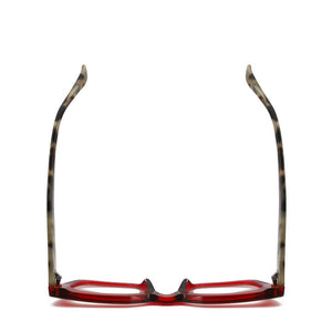 Transparent Red/Grey Tortoise NESS Blue Light Glasses