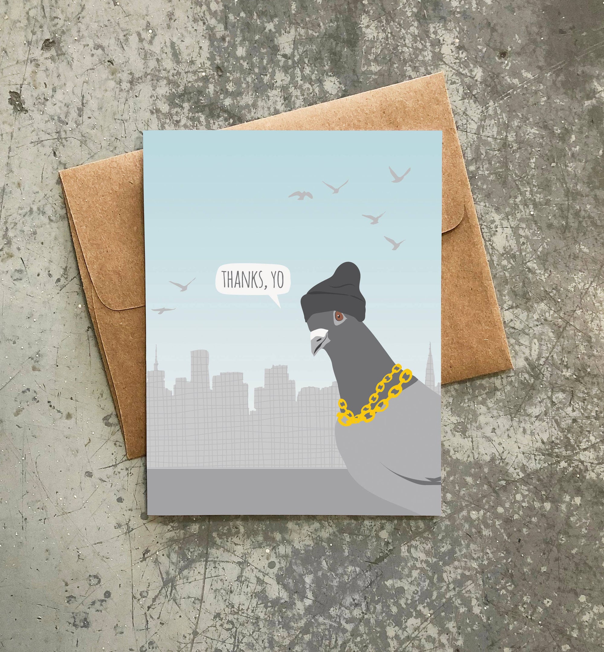 Thanks Yo Pigeon Card