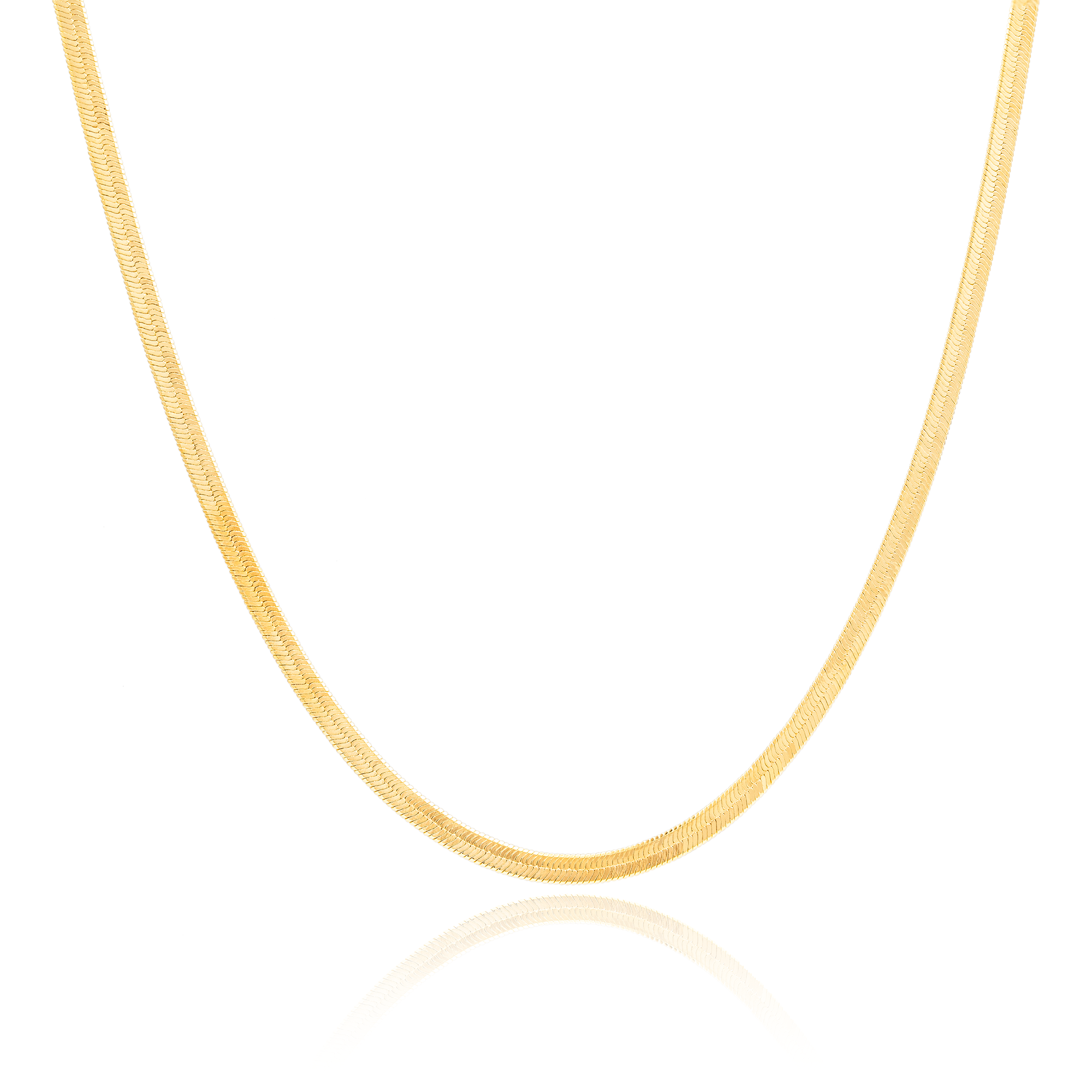 Gold Florence Herringbone Necklace