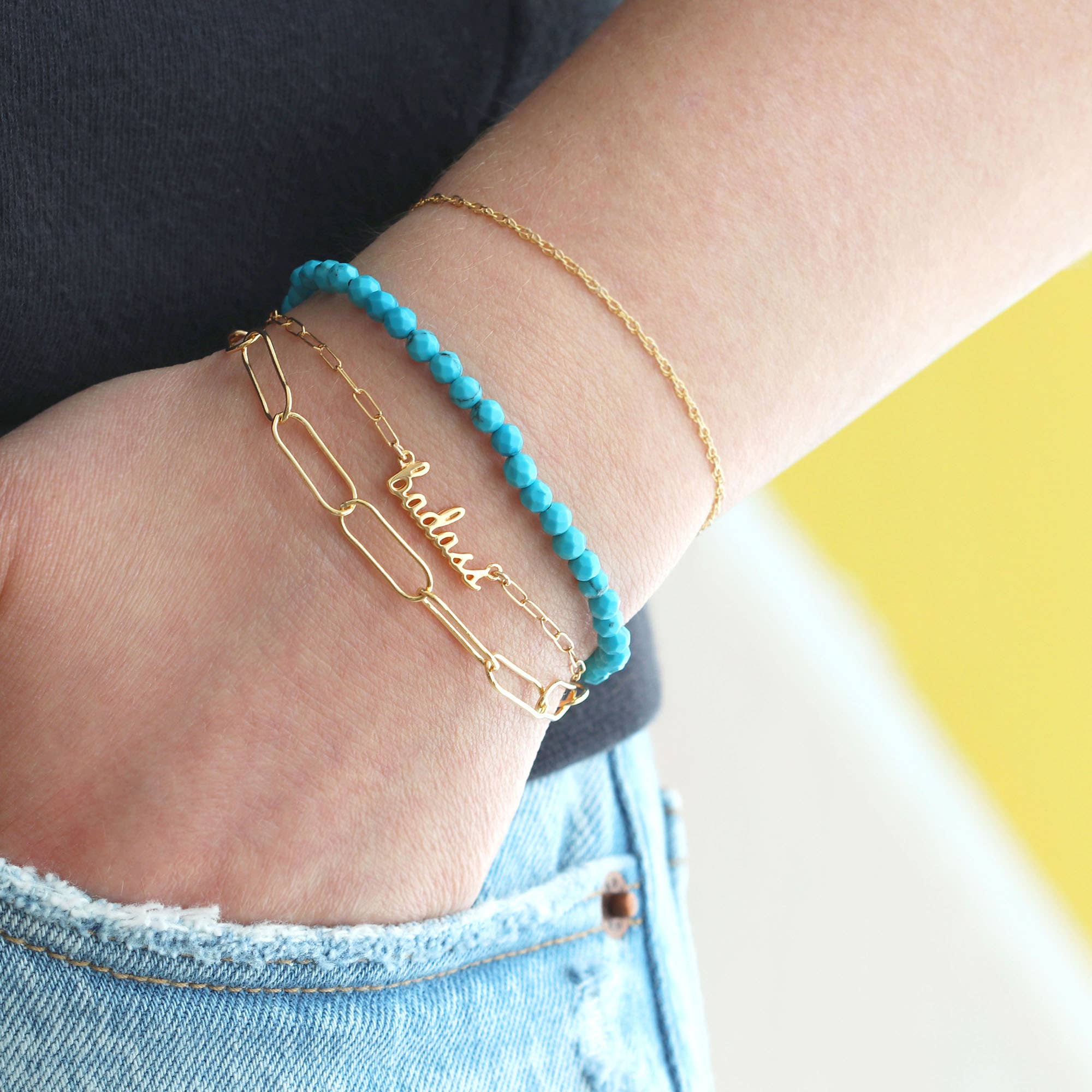 Gold Badass Bracelet