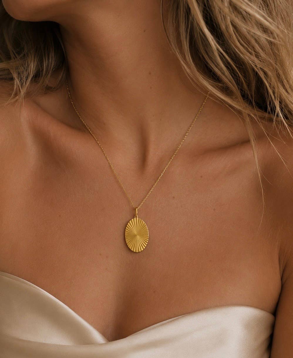 Oval Burst Necklace