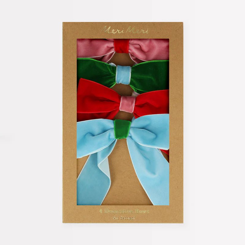 Decorative Velvet Bows - Box Turtle