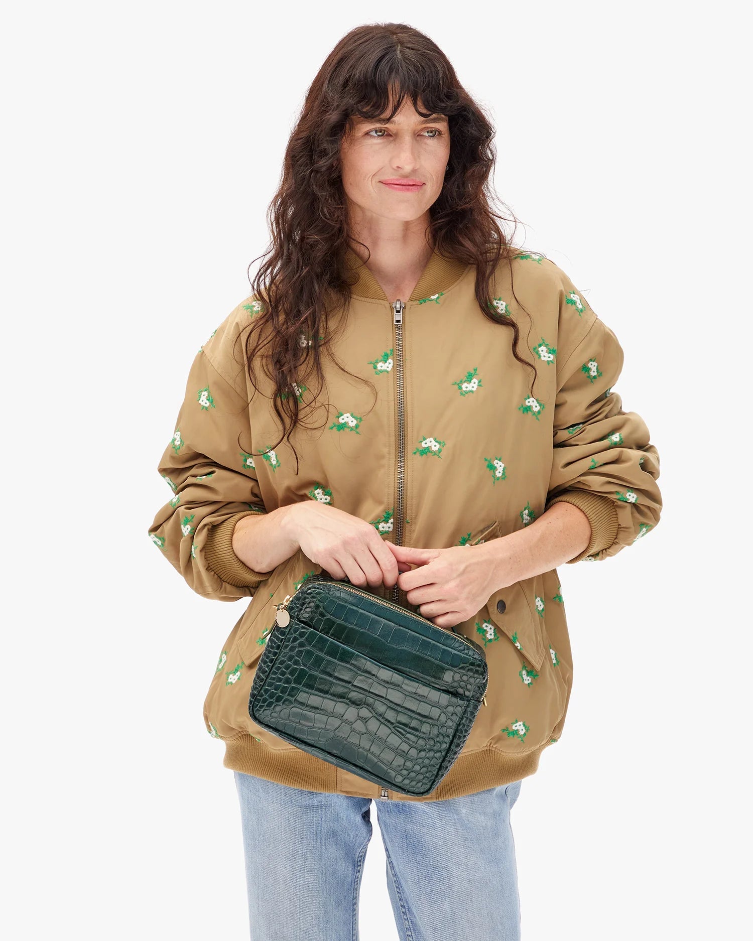 Deep Pine Mirabel Congo Croco Bag - Box Turtle