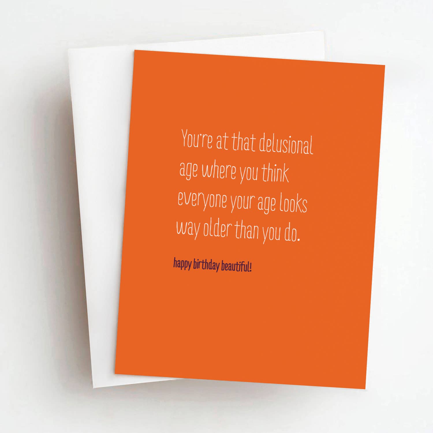 Delusional Age Birthday Card - Box Turtle