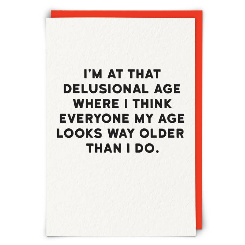 Delusional Age Card - Box Turtle