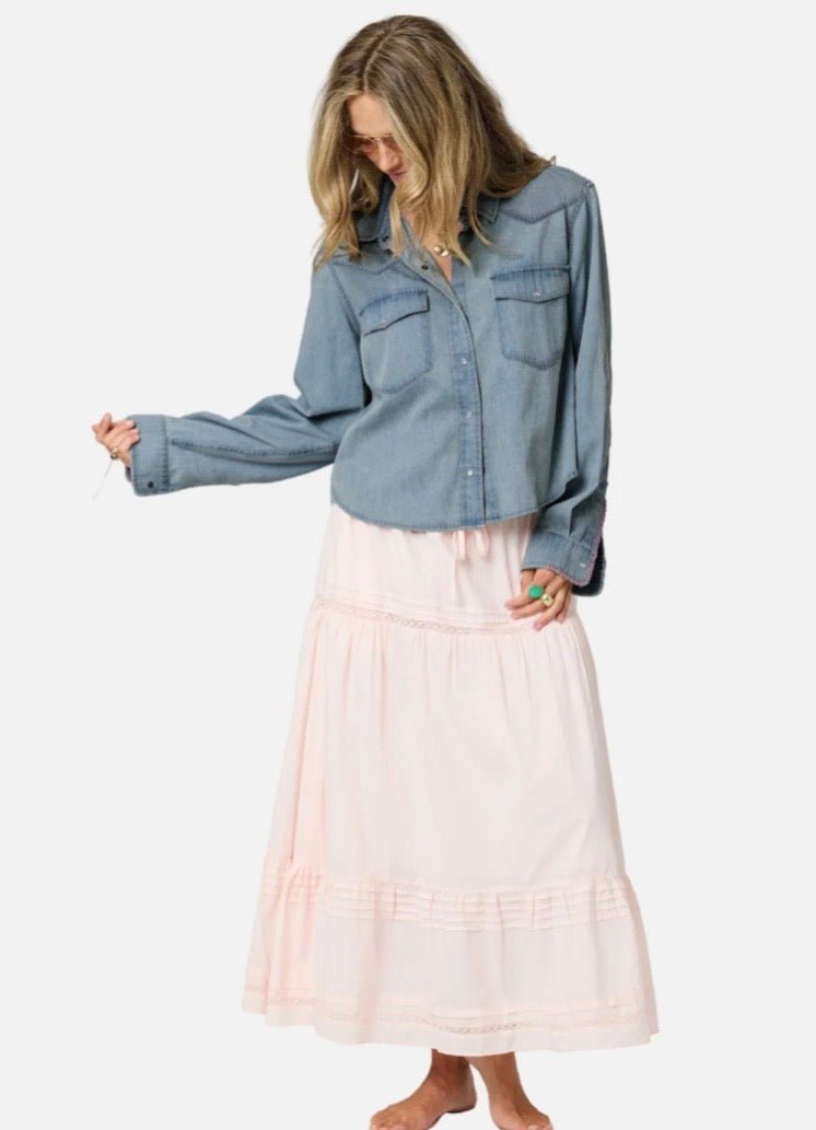 Denim Western Pia Shirt - Box Turtle