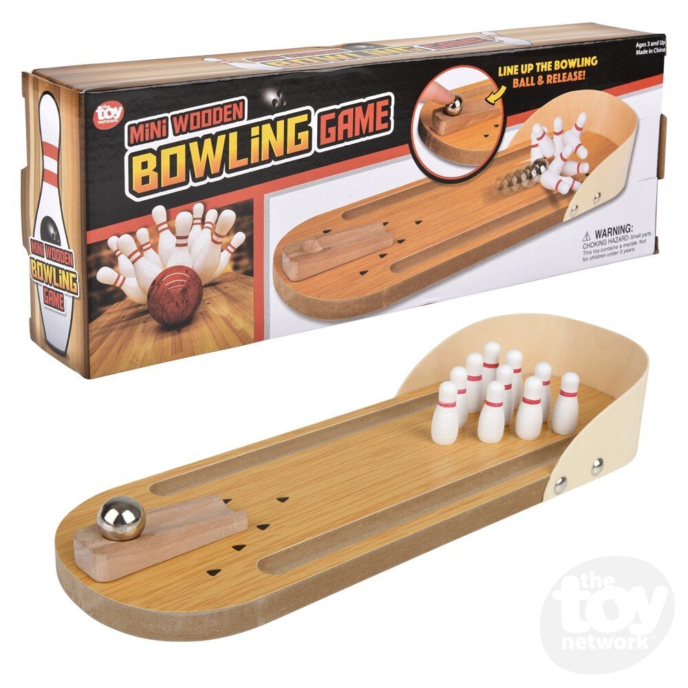 Desktop Wooden Bowling Game - Box Turtle