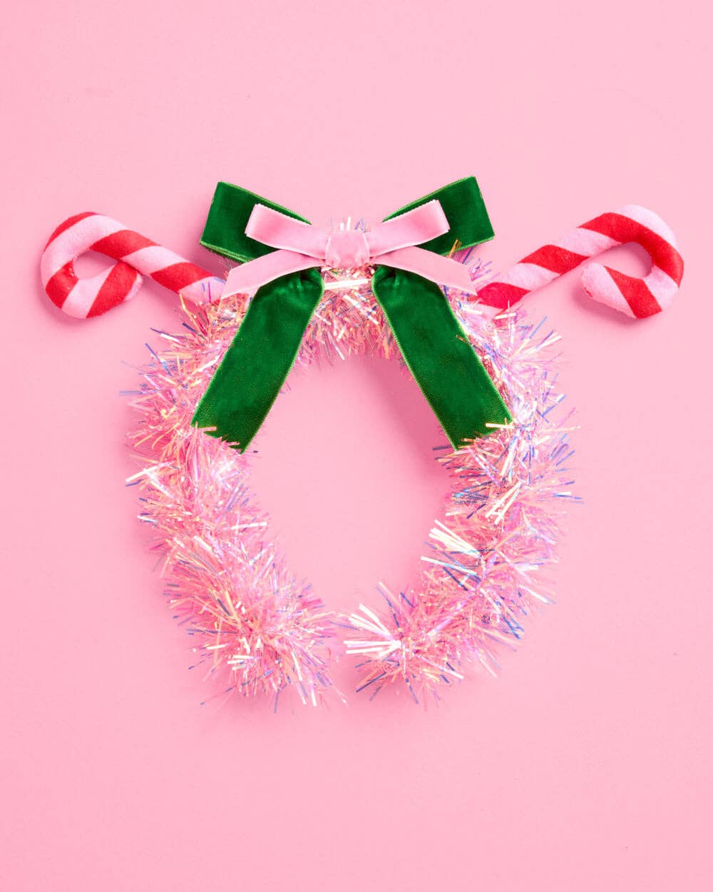 Candy Cane Bow Headband