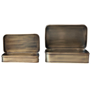 Antique Brass Finish Boxes