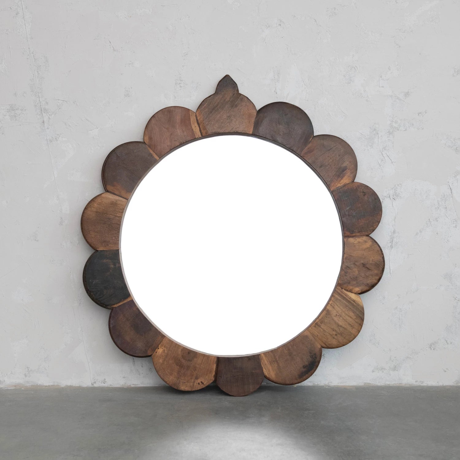 Vintage Scalloped Mirror
