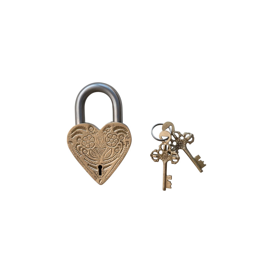 Decorative Heart Lock & Keys