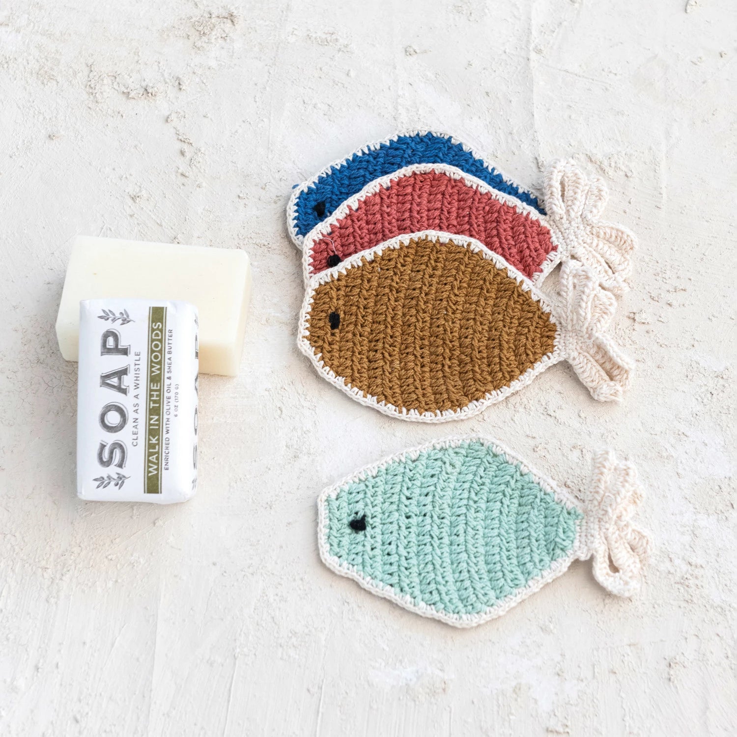 Crocheted Fish Dish Scrubber/Potholder