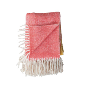Pink and Yellow Striped Blanket