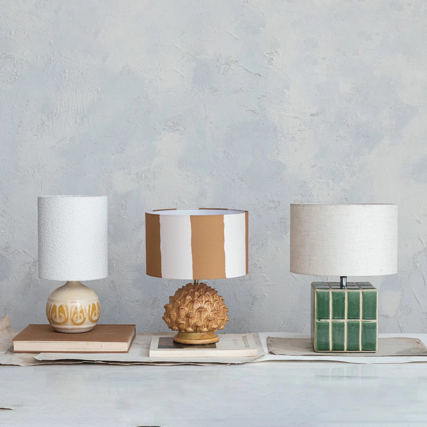 Green Ceramic Tile Lamp