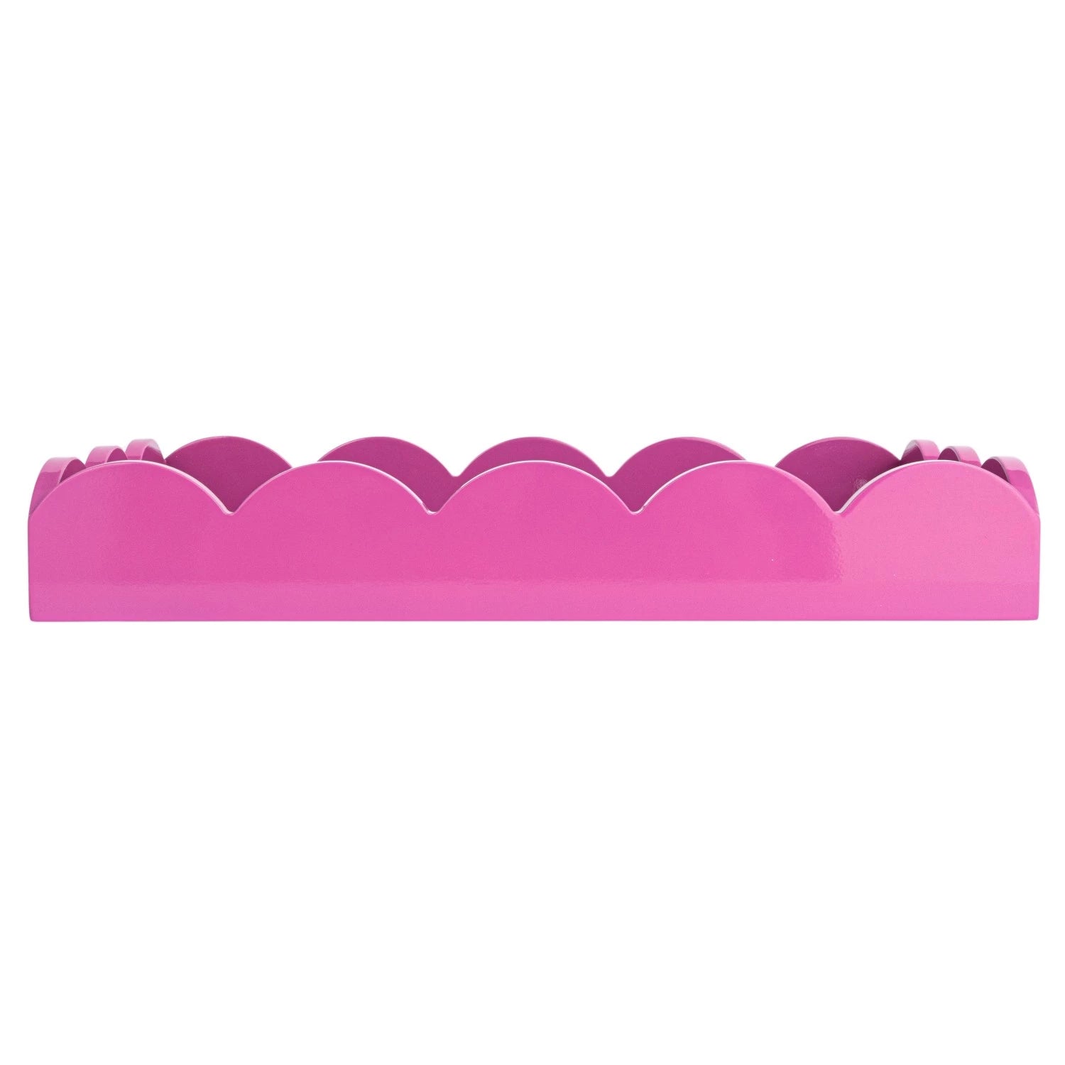 Fuchsia Scalloped Tray