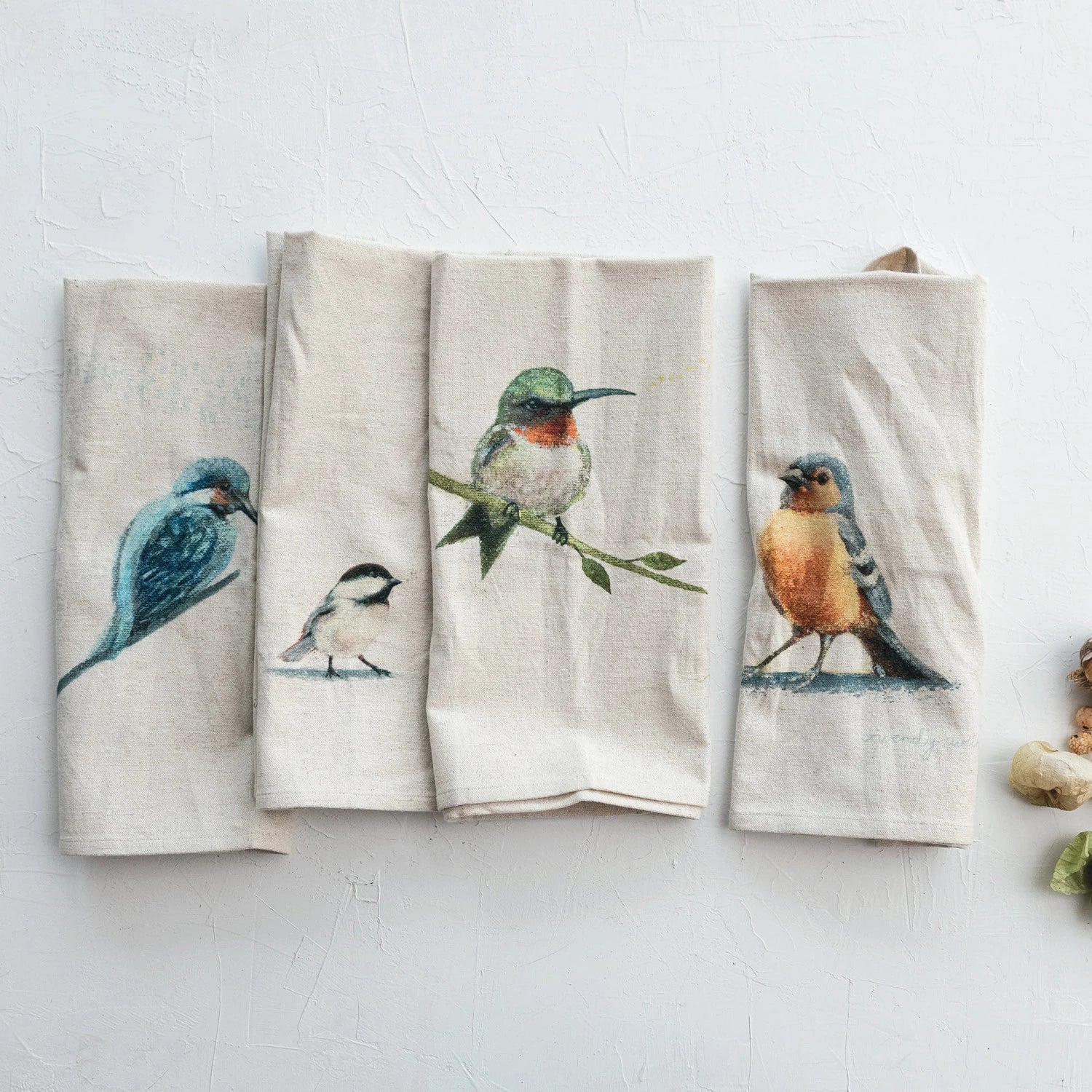 Linen Bird Tea Towel