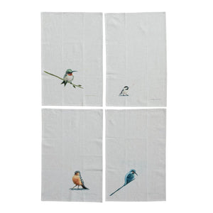 Linen Bird Tea Towel