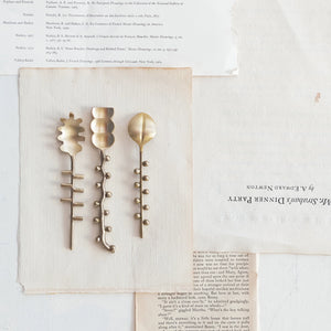Abstract Brass Spoons