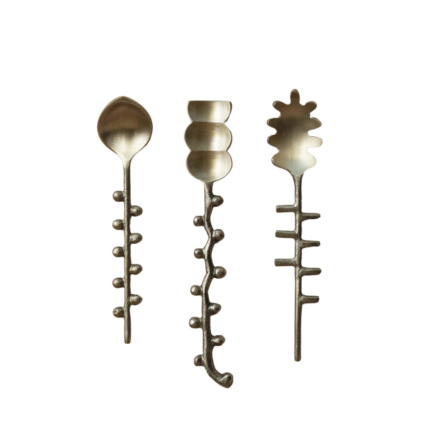 Abstract Brass Spoons
