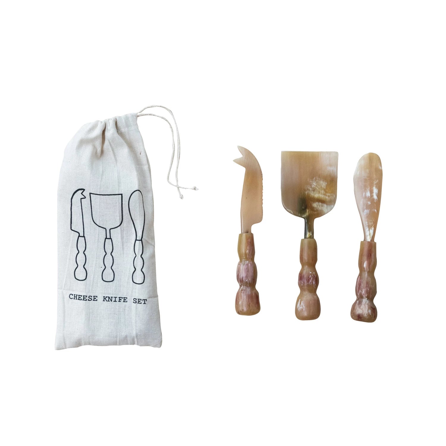 Horn Cheese Knives