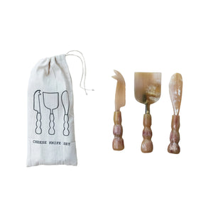 Horn Cheese Knives