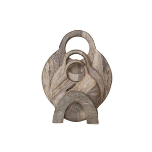 Round Cutting Boards. S/3 with Stand