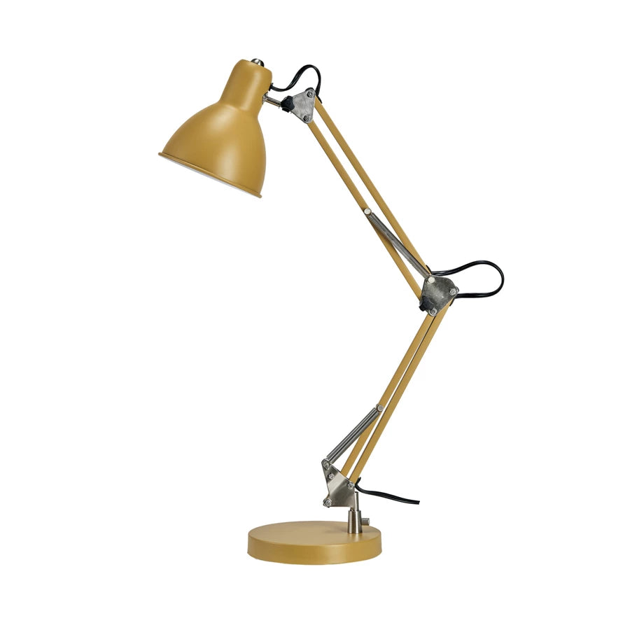 Yellow Swing Arm Lamp