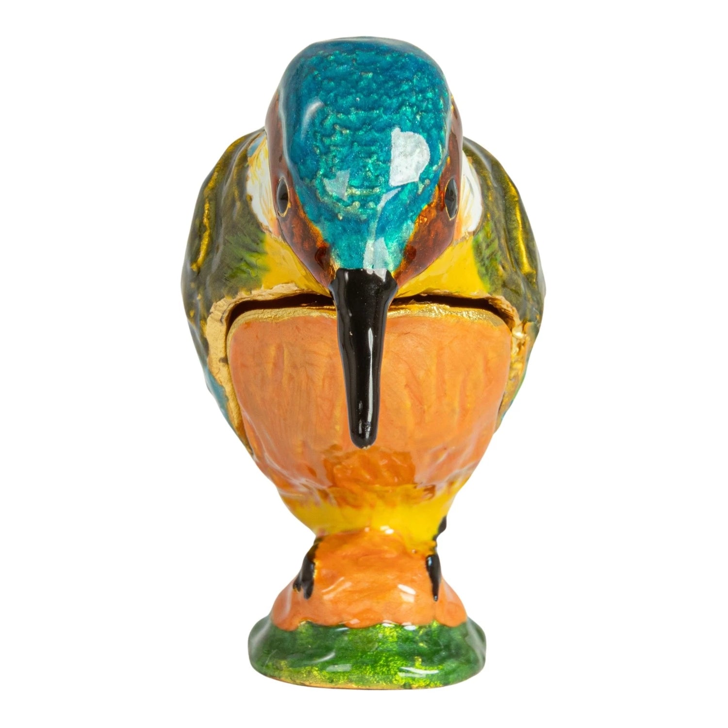 Bejeweled Kingfisher Trinket Box