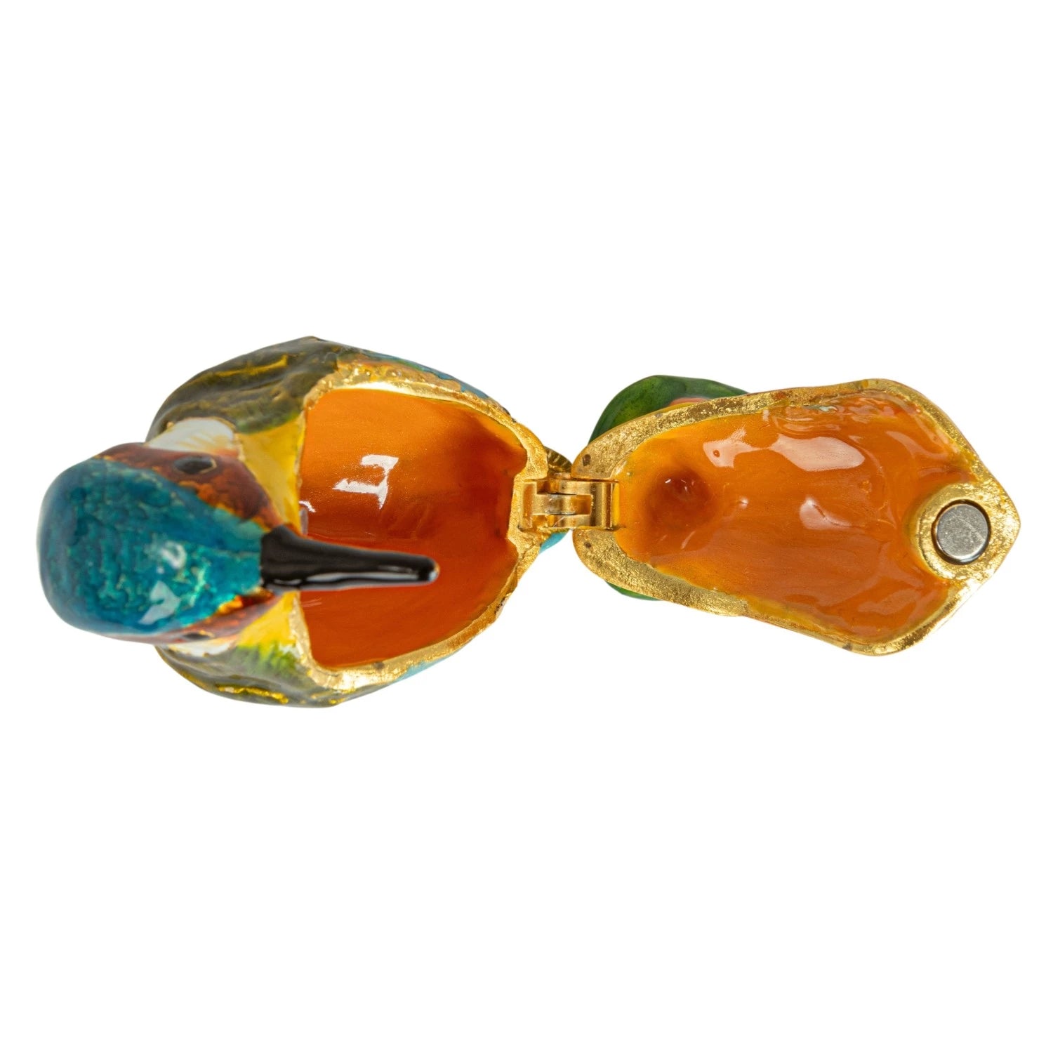 Bejeweled Kingfisher Trinket Box