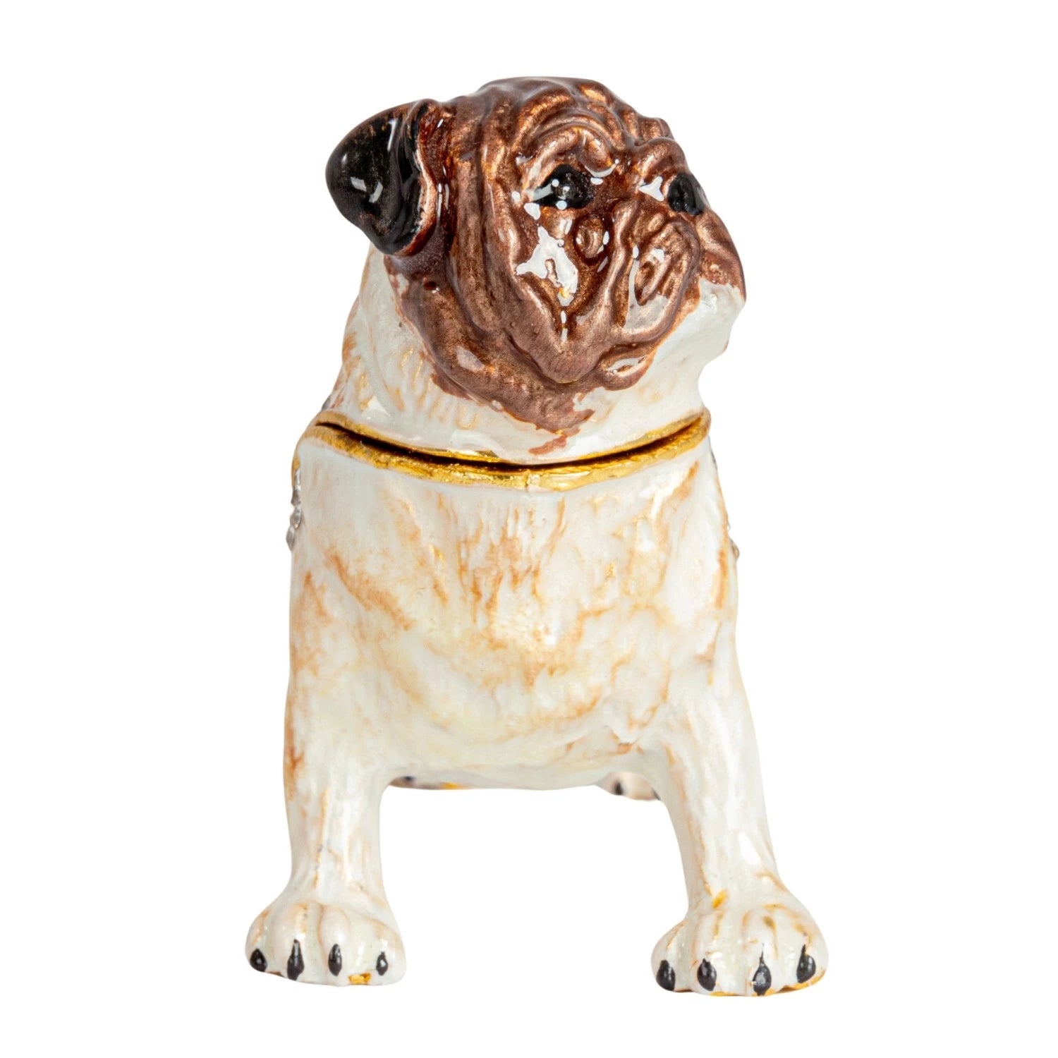 Bejeweled Pug Trinket Box